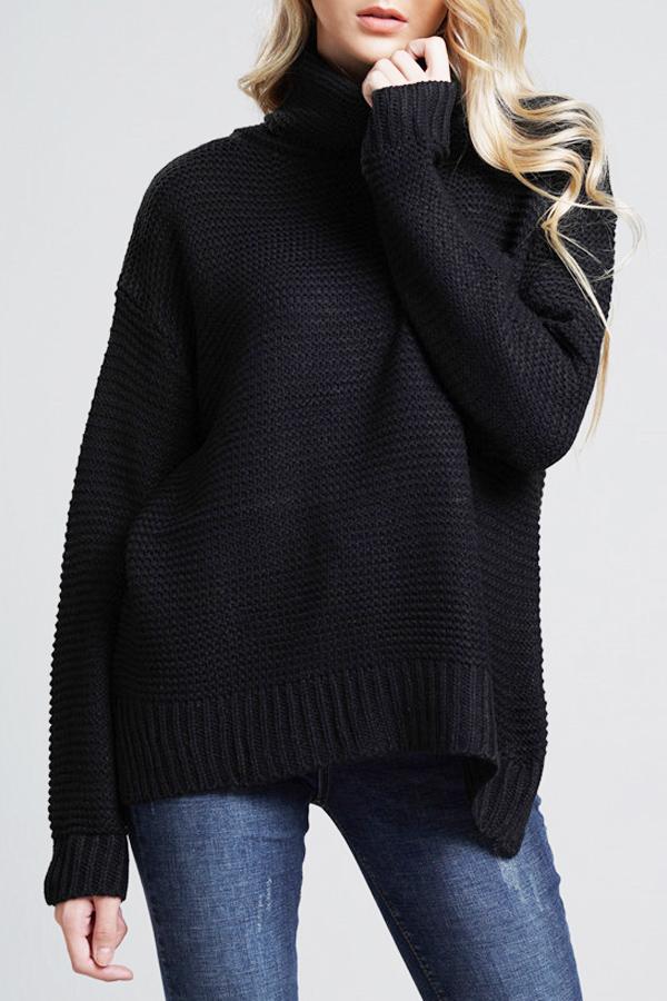 Damen-Rollkragenpullover aus Grobstrick - Alice