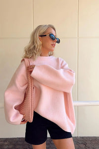 Weich gestrickter Damenpullover in Übergröße - Karina