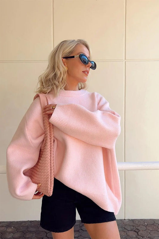 Weich gestrickter Damenpullover in Übergröße - Karina