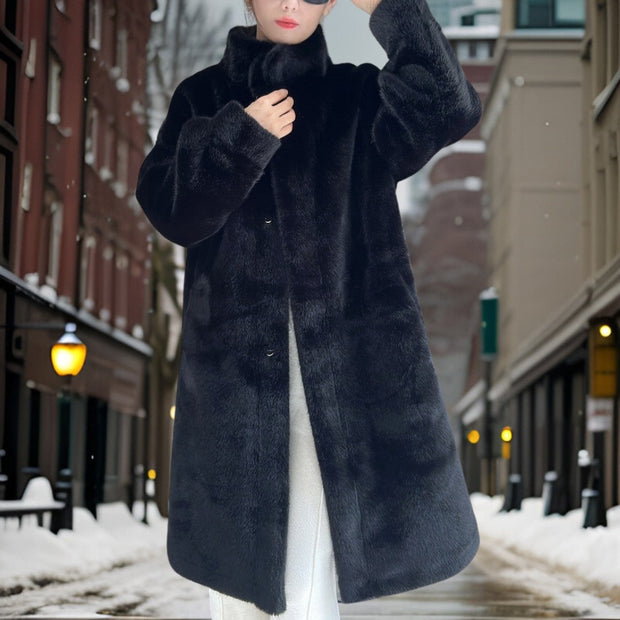 Natascha - Manteau hiver luxueux en fourrure