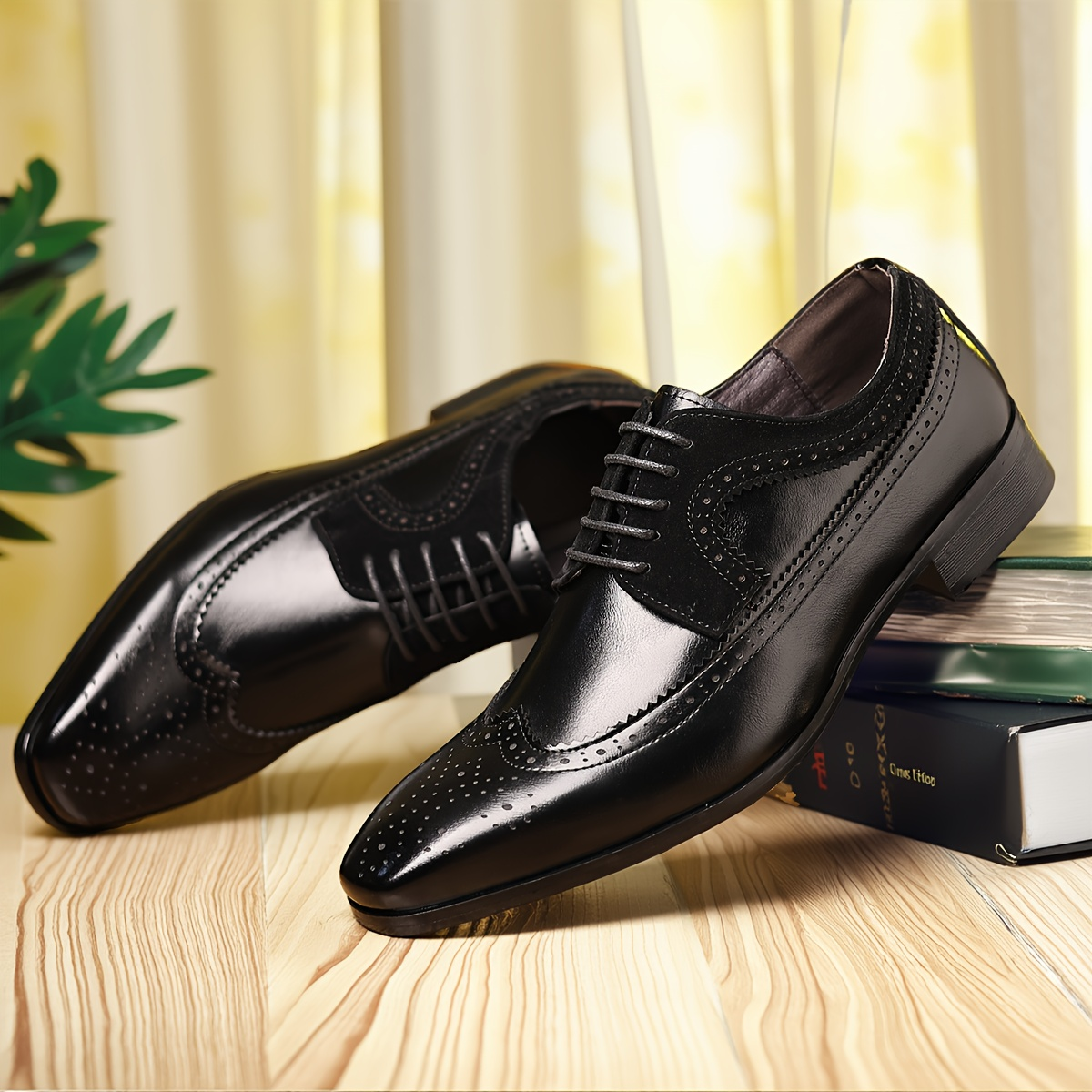 Klassische perforierte Oxford-Schuhe für Herren - Brevion