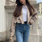 Laureen - Urbanstyle Kurzer Trenchcoat