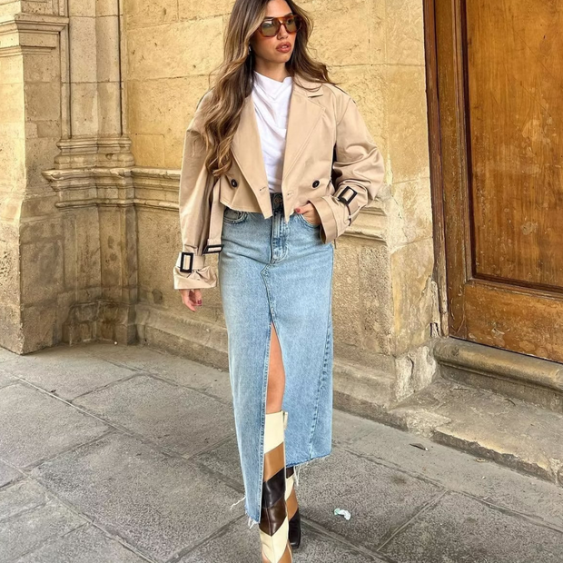 Laureen - Urbanstyle Trench-coat court