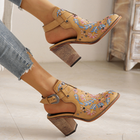 Nina - Chaussures Broderie Florale