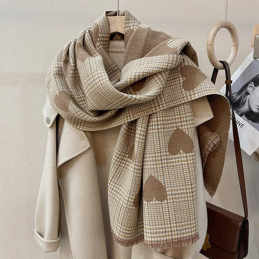 Foulard d'hiver double face