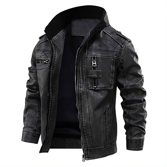 Timon Stone Engine Veste en cuir