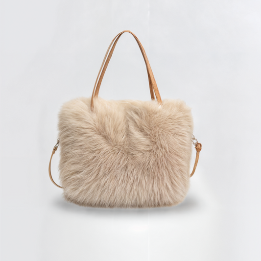 Sac à bandoulière en peluche synthétique pour femme - Elodie