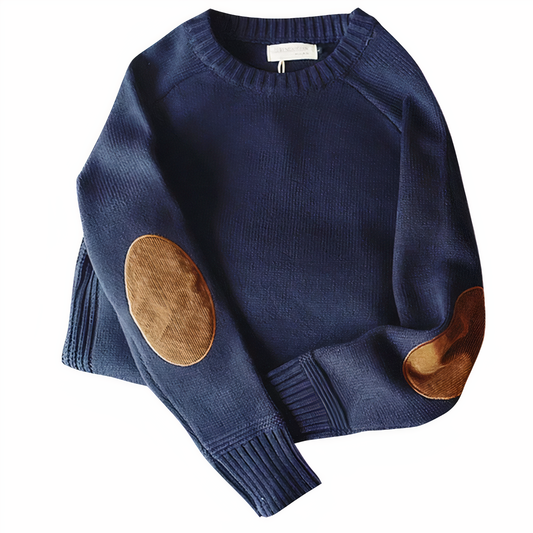 FAIZAN - Pull-over rapiécé tricoté