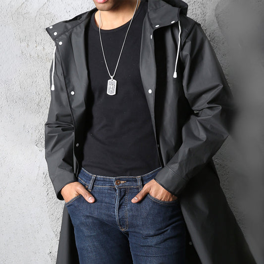 Veste de pluie pour hommes avec capuche