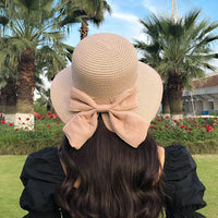 Chapeau de paille pliable à grand rebord Floppy