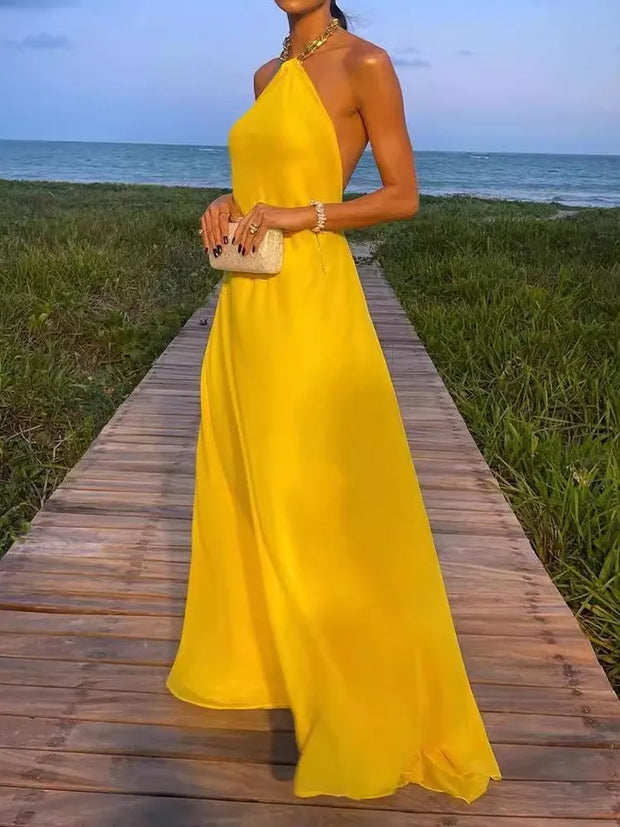 Sadie - Robe élégante avec bretelles à l'encolure