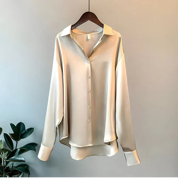 Ledina - Chemise en soie de luxe pour femme pour un look élégant