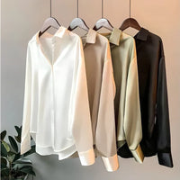 Ledina - Chemise en soie de luxe pour femme pour un look élégant