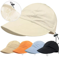Chapeaux de protection solaire portables et pliables à large bord