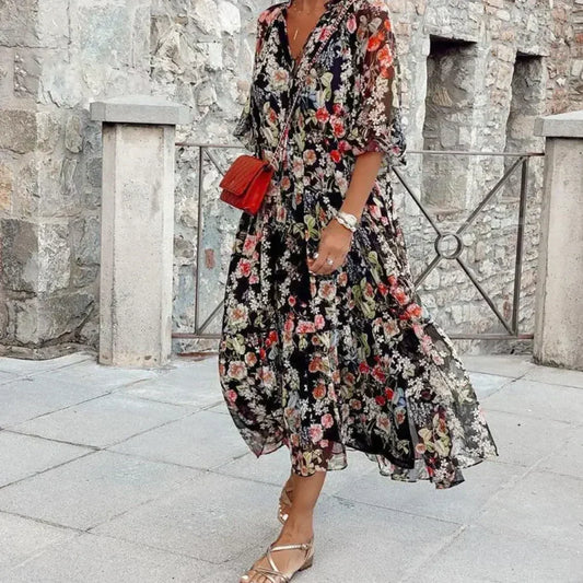 Michelle - Beauté ensoleillée de la robe d'été pour femmes