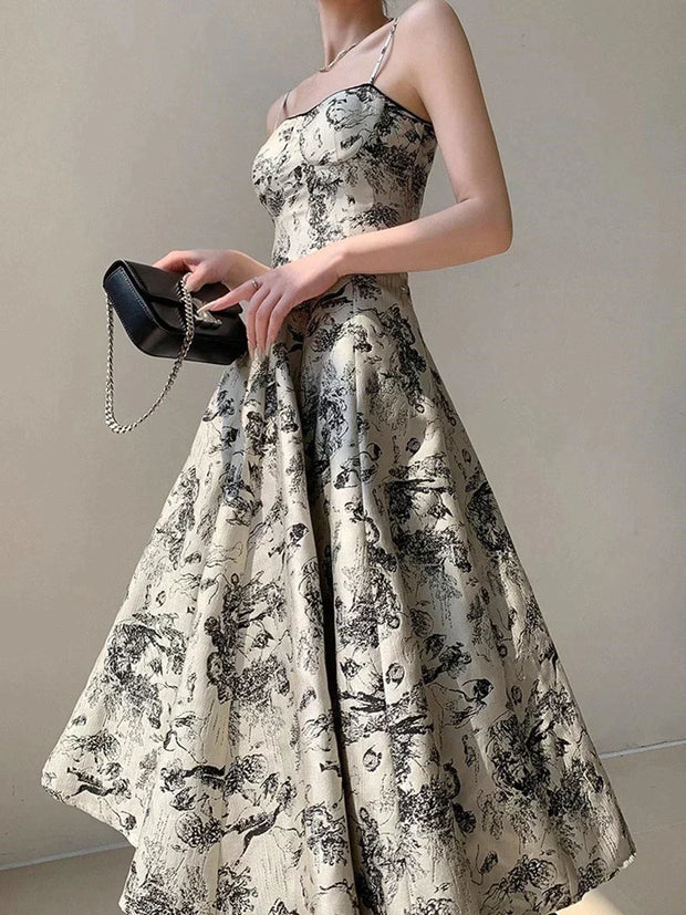 Rolami - Robe de soirée vintage fleurie