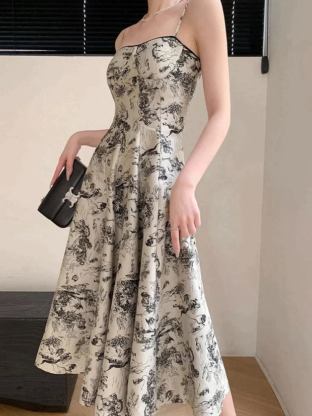 Rolami - Robe de soirée vintage fleurie