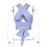Haut à lanières femmes mode chic