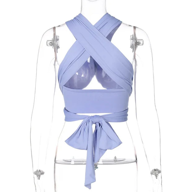 Haut à lanières femmes mode chic