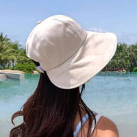 chapeau d'été en coton doux seau solaire