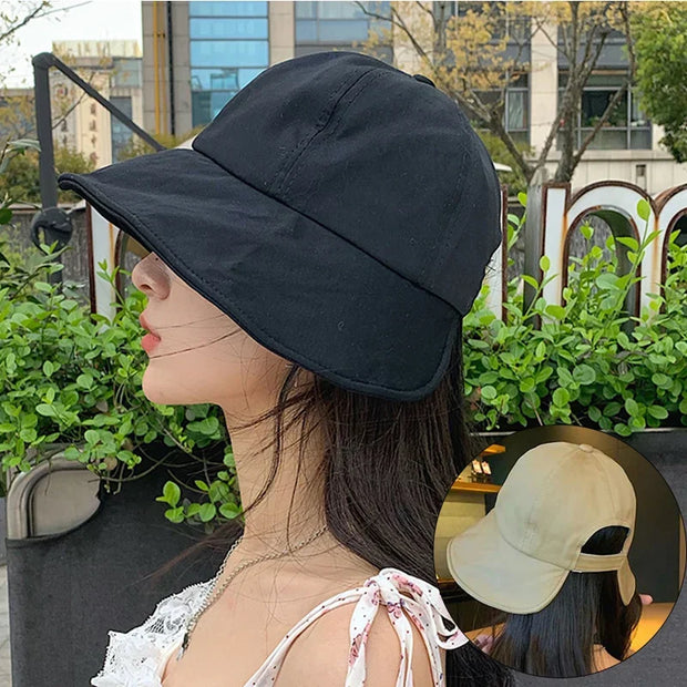 chapeau d'été en coton doux seau solaire