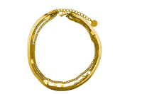 Starly Sleek Anklet 14K plaqué or