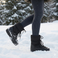 Wasserdichte, gepolsterte Schneestiefel für Damen - Kolesa