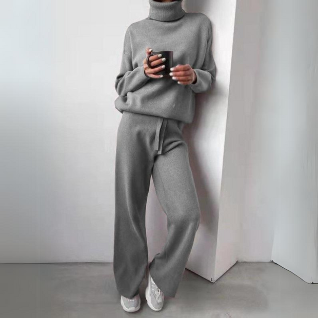 Carmel - Ensemble 2 pièces, pull à col roulé et pantalon long