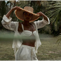 Grand seau chapeau été soleil mode