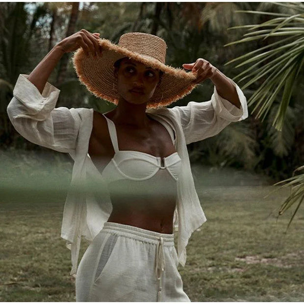 Grand seau chapeau été soleil mode