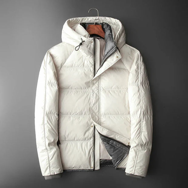 Veste matelassée avec capuche et doublure contrastée - Mark