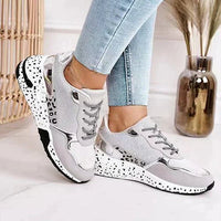 Jana - Chaussures à lacets stylées avec motif léopard pour un look tendance