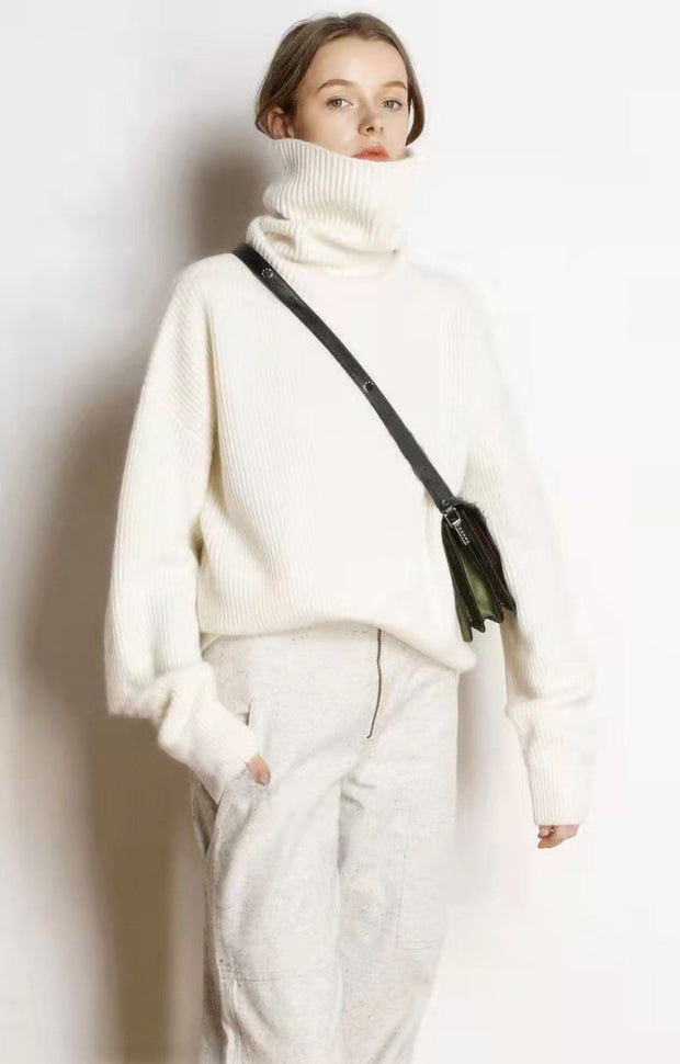 Claudine - Lockerer und lässiger Rollkragenpullover