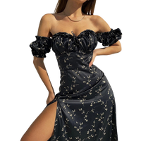 Semana - Robe Maxi à manches bouffantes