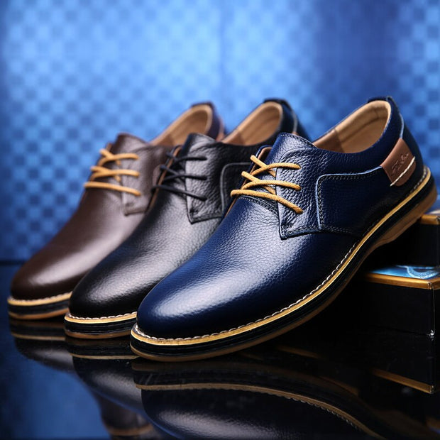 Chaussures Oxford en cuir de haute qualité pour hommes, disponibles en différentes couleurs
