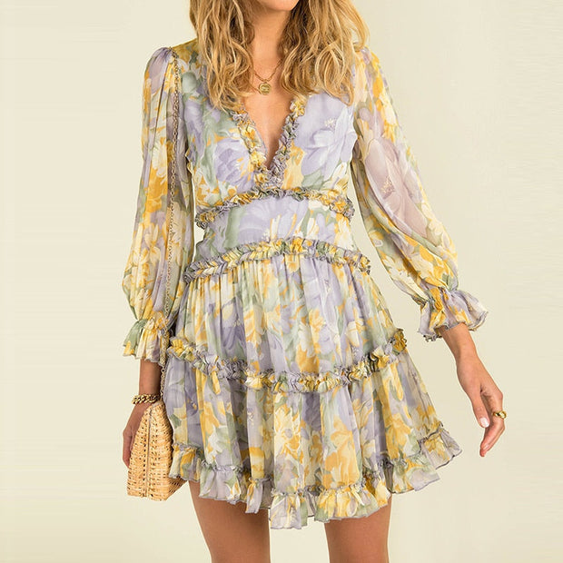 Sylvie - Robe imprimée en mousseline simply