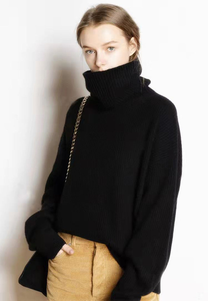 Claudine - Lockerer und lässiger Rollkragenpullover