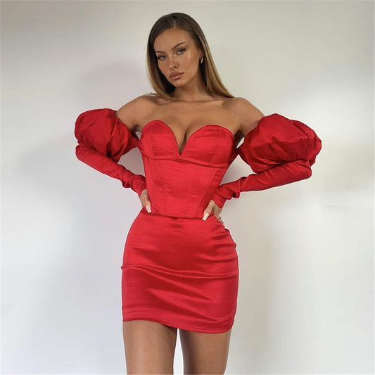 Zita - Robe de soirée rouge élégante
