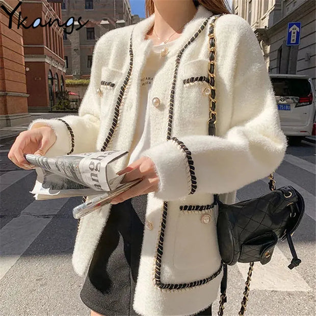 Veste en cachemire de vison pour femme