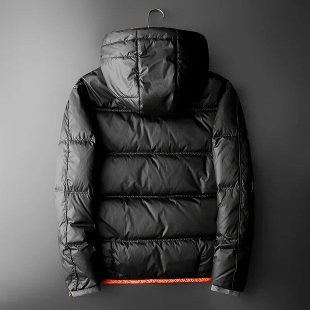Veste matelassée avec capuche et doublure contrastée - Mark