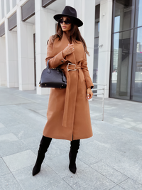 HANNA - Manteau chic avec ceinture
