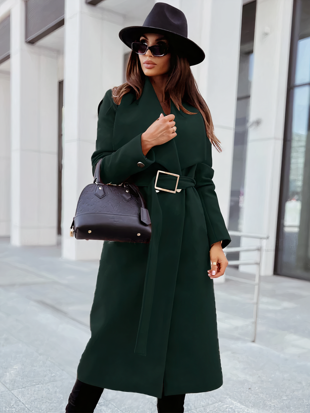 HANNA - Manteau chic avec ceinture