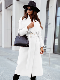 HANNA - Manteau chic avec ceinture