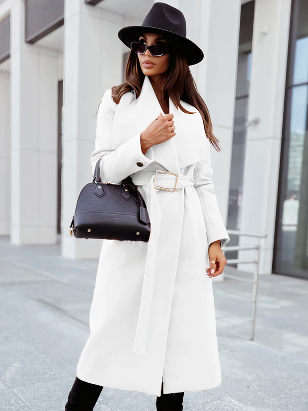 HANNA - Manteau chic avec ceinture
