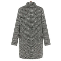 Élégant manteau long en laine pour femme
