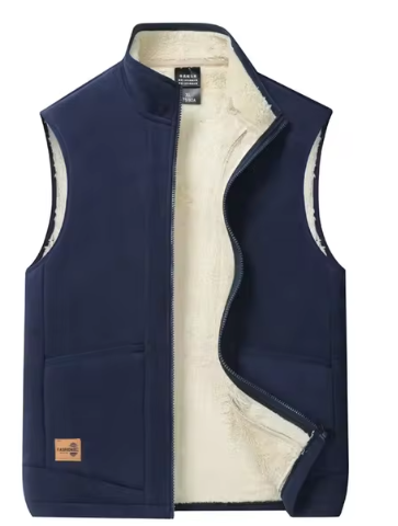 Gilet chaud doublé pour hommes pour l'hiver