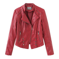 Veste de motard en simili cuir