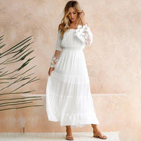 Sara - Robe Longue Col Bardot