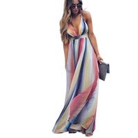 Erika - Robe Longue Arc-En-Ciel