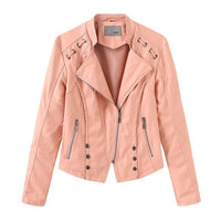 Veste de motard en simili cuir